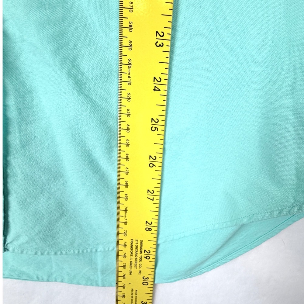 Ralph Lauren S Mint Oxford Button Down Shirt Slim Fit Cotton Pony Mens Aqua - Picture 7 of 10